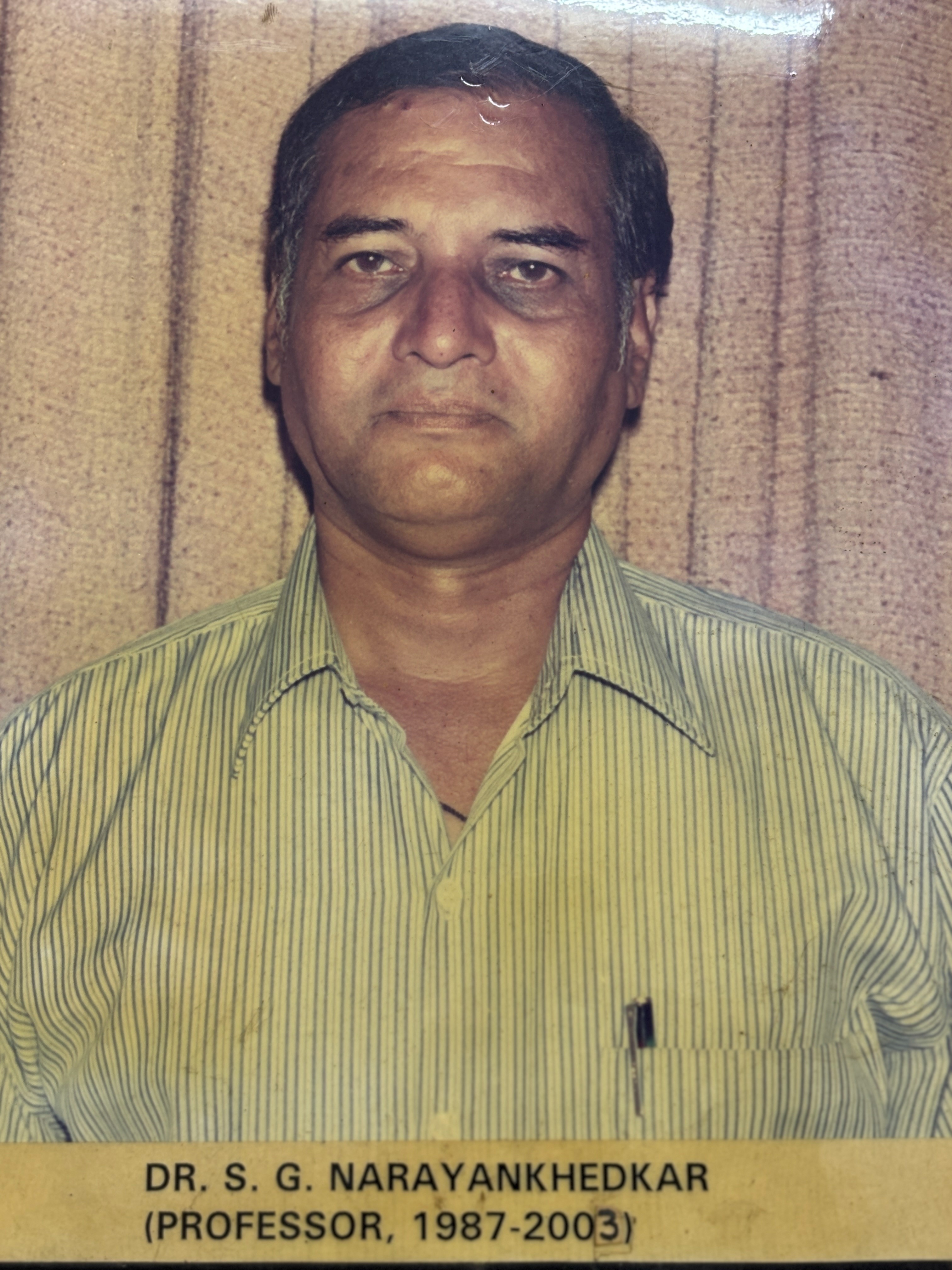 Dr. S.G. Narayankhedkar